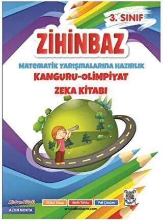 Altn Nokta Basm Yayn 3. Snf Zihinbaz Matematik Yarmalarna Hazrlk Kanguru - Olimpiyat Zeka Kitab