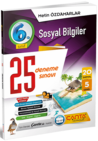 anta Yaynlar 6. Snf Sosyal Bilgiler 25 Deneme Snav