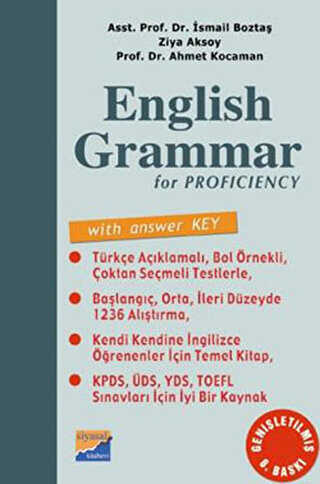 English Grammar for Proficiency With Answer Key - Answer Key Cevap Anahtar