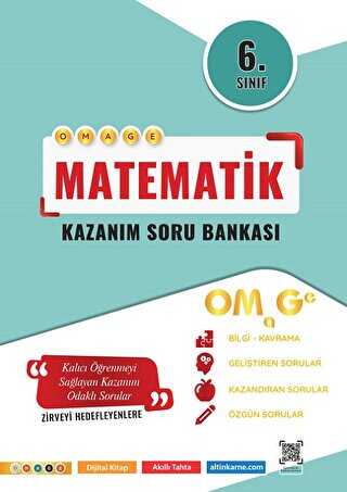 Omage Yaynlar 6. Snf Omage Kazanm Matematik Soru Bankas